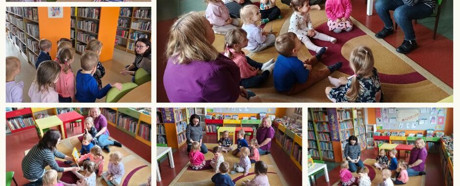 Zestaw zdjęć pokazujących dzieci przy czytaniu książek