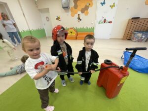 Odwiedziny strażaka.